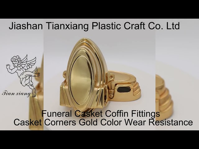 Chine Le grand cercueil accule l'or de matière plastique brodé à vendre