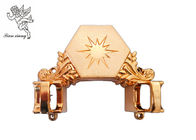 Le laiton a personnalisé le coin de cercueil de meubles de cercueil avec l'étoile pp matérielle