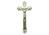 Crucifix ornemental de cercueil de Jésus pour le × funèbre 20,8 cm de la taille 44,8 de couleur d'or