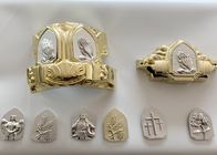 ABS du kit pp de matériel de cercueil de couleur d'argent d'or en plastique