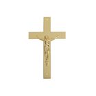 Crucifix croisé de cercueil matériel de la couleur pp d'or de la croix 37×13.7cm de cercueil
