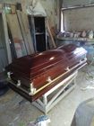 Garnitures funèbres de cercueil de cercueil d'or de style américain en plastique d'accessoires