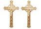 Gold Color Casket Crucifix  Size 29 × 16 Cm Gild Funeral Casket Fitting