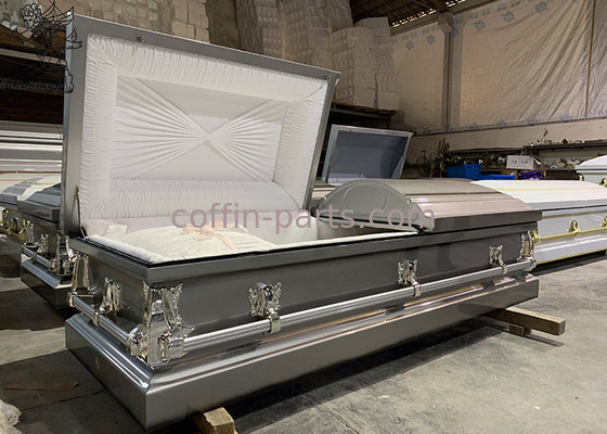 Coffre métallique en acier inoxydable intérieur personnalisable pour la poignée funéraire