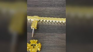 Le cercueil torsadé vintage de qualité supérieure gère le matériel funéraire durable
