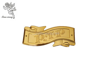 Funeral Casket Ornaments PP Recycle Material , RIP Casket Hardware Wholesale