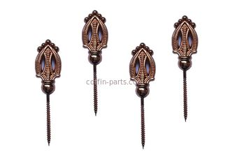 Coper Color Funeral Casket Accessories , Coffin Hardware Screw For Casket Fastening
