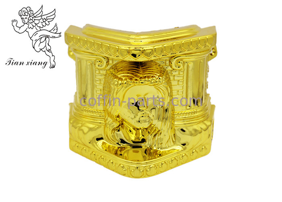 Accessoires américains de cercueil de style, garnitures en plastique faisantes le coin de cercueil de cercueil avec du fer Tubesv
