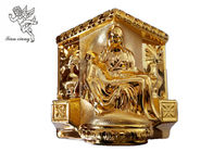 Accessoires en plastique de cercueil d'or, fournisseurs funèbres de garnitures de cercueil de style américain