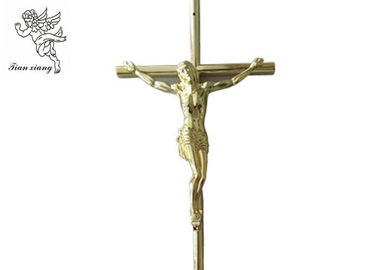 Taille 37×13.7 cm, Jésus de croix de cercueil de Jésus d'or 3 # cercueil pp croisés matériel