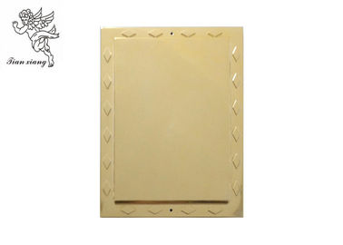 Matériaux adultes funèbres d'or de la plaque signalétique pp de rectangle d'accessoires de cercueil