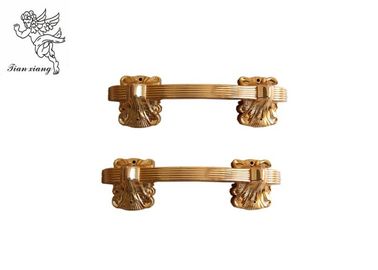 Le cercueil en plastique de couleur de cuivre manipule le style africain d'accessoires de cercueil pour le rapport