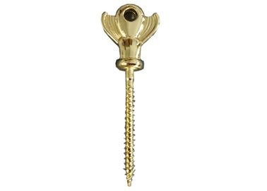Matériel en alliage de zinc de décoration de cercueil de la vis 7# de style européen funèbre d'or