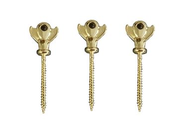 Matériel en alliage de zinc de décoration de cercueil de la vis 7# de style européen funèbre d'or