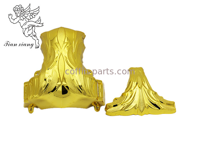 Coin en plastique funèbre 1# de cercueil d'or ou d'argent de style américain