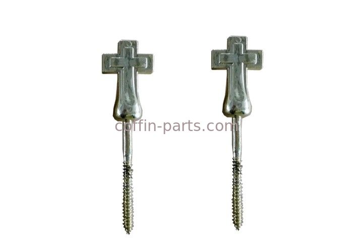 Modèle croisé de plastique et en métal d'argent de la vis 3# de cercueil de décoration de cercueil