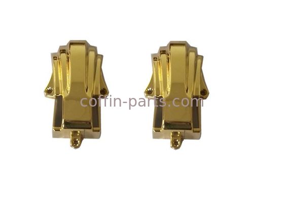 Gold Coffin Fittings Casket Corner Ornamental Plastic Material With Iron Steel Bars