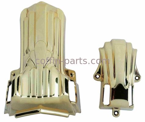 Gold Plastic Material Casket Hardware Corners Model 12