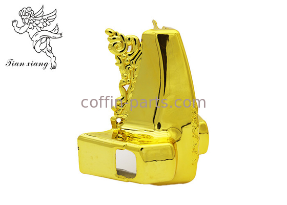 Coin funèbre d'or d'accessoires de cercueils et de cercueils de meubles avec pp en plastique