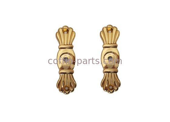 Kit poli de matériel de cercueil d'or, fournisseurs d'accessoires funèbres de parenthèse de cercueil