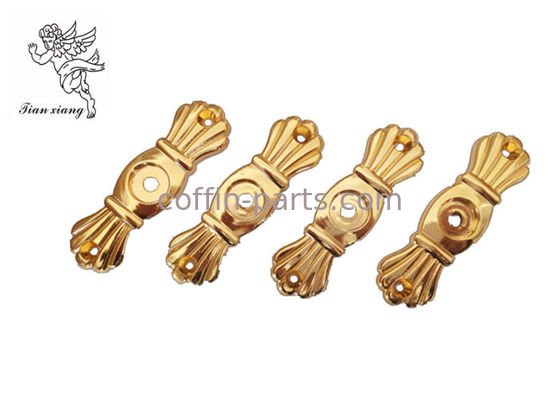 Cercueil funèbre HardwareBracket d'or s'assortissant avec la vis, fournisseurs de matériel de cercueil