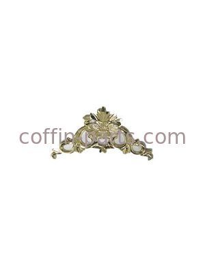 Fleur d'accessoires de cercueil de Deocoratvie avec la surface en laiton antique
